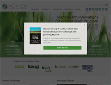 Tablet Screenshot of agricen.com